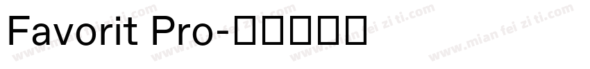 Favorit Pro字体转换